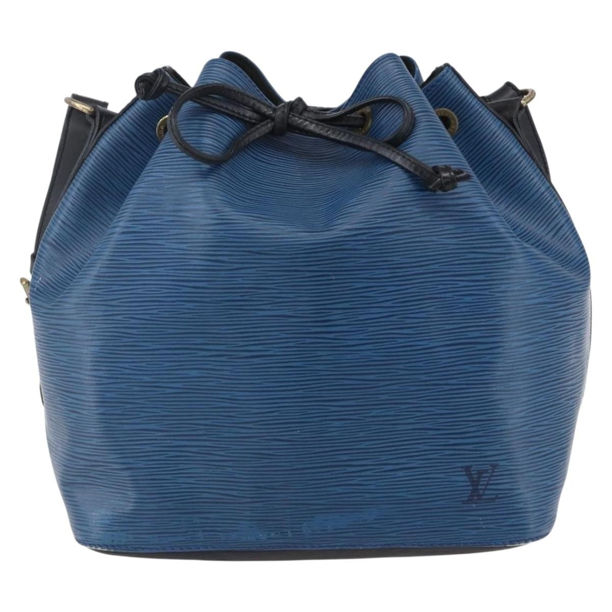Louis Vuitton Petit Noe Epi Leather Blue Leather Shoulder Bag Bag (Pre-Owned)