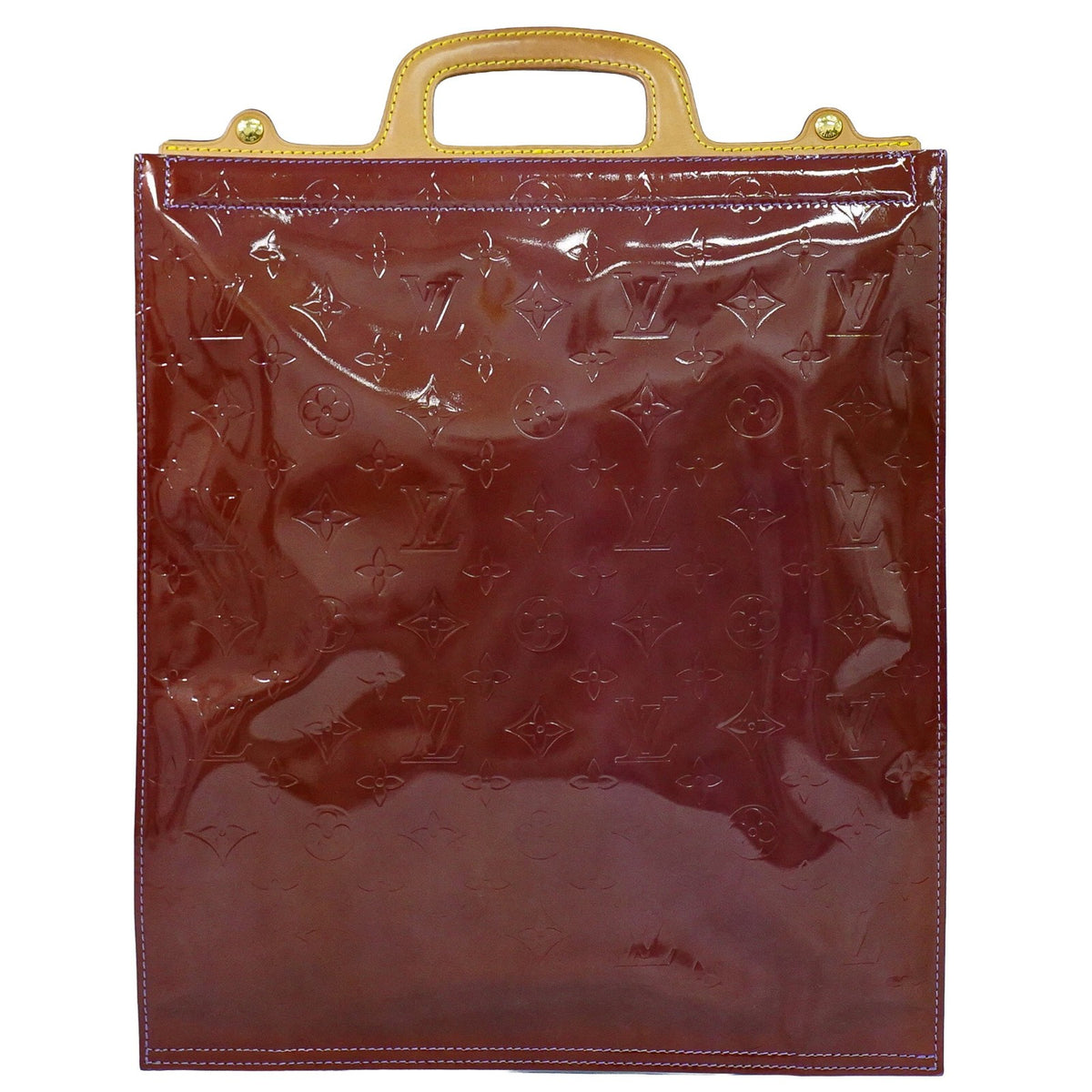 Louis Vuitton Stanton Monogram Vernis Purple Leather Tote Bag Bag (Pre-Owned)