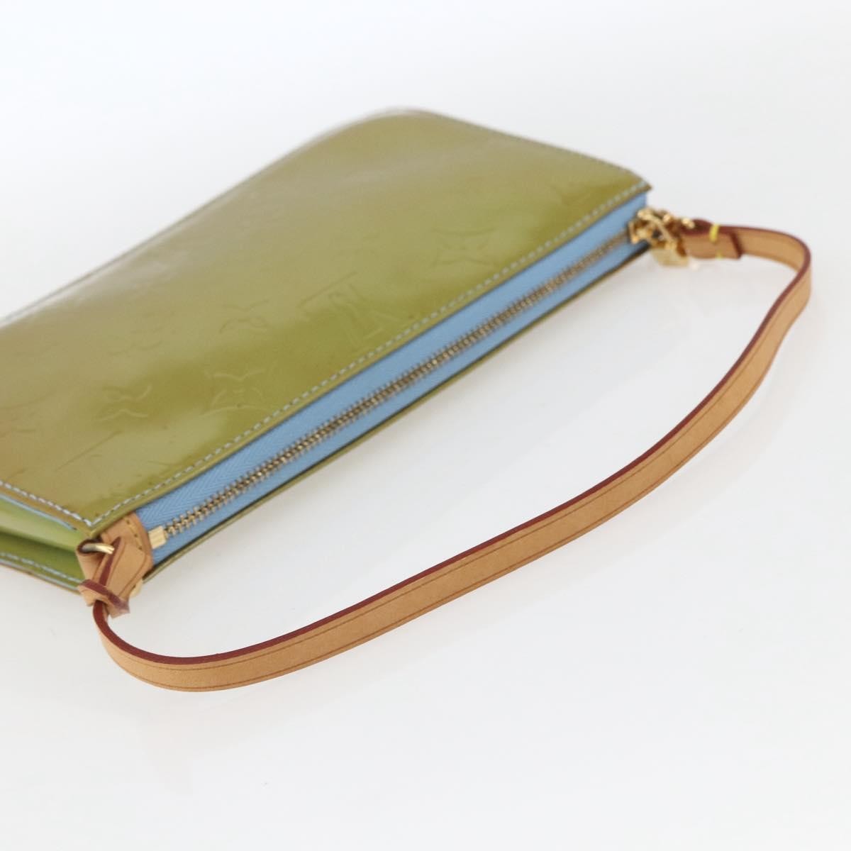 Louis Vuitton Lexington Pochette Monogram Vernis Blue Patent_Leather Clutche & Pouche Bag (Pre-Owned)