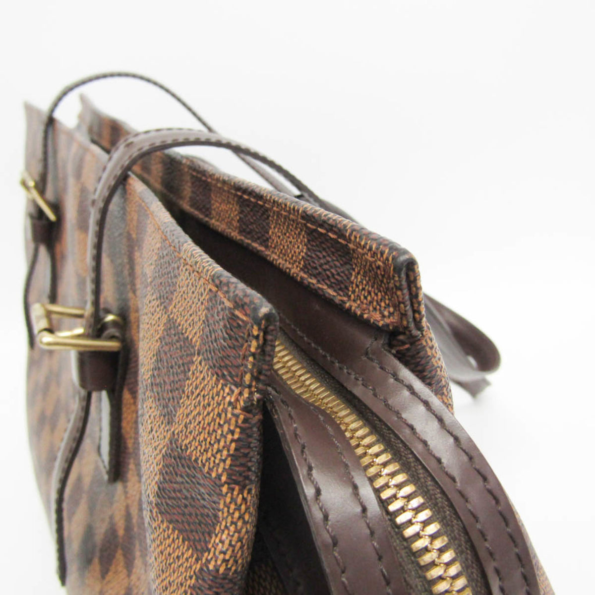 Louis Vuitton Chelsea Damier Ebene Brown Canvas Tote Bag Bag (Pre-Owned)