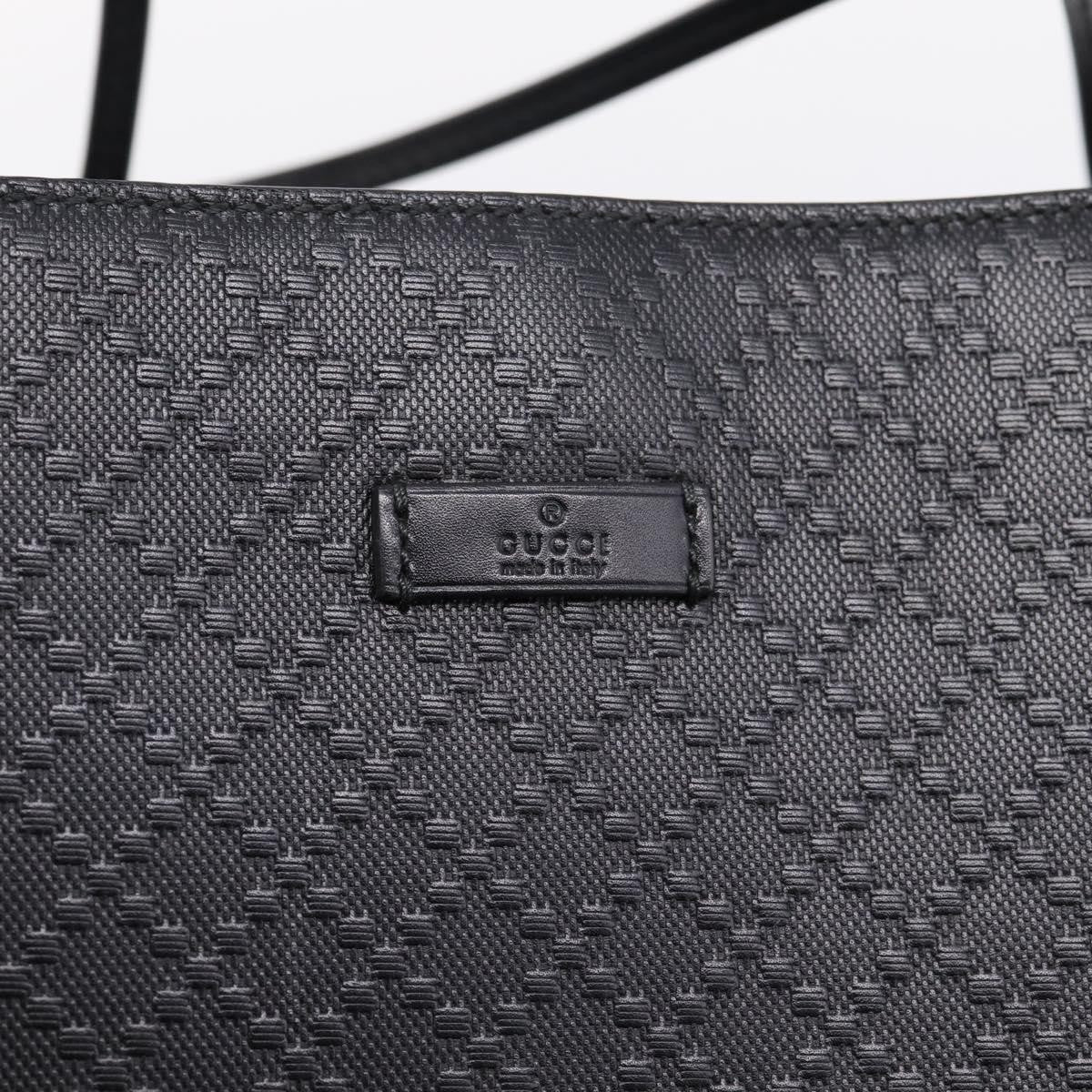 Gucci Bright Diamante Leather Black Leather Tote Bag Bag (Pre-Owned)