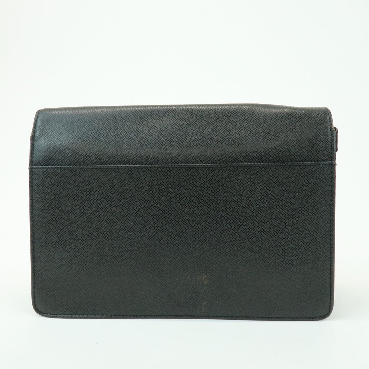 Louis Vuitton Selenga Pochette Taiga Leather Gray Leather Clutche & Pouche Bag (Pre-Owned)