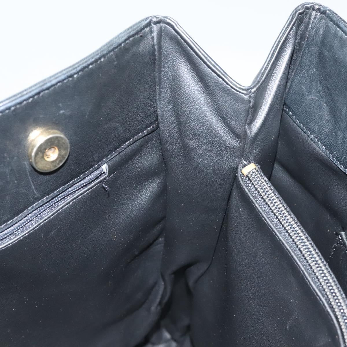 Bally Vintage Leather Black Leather Tote Bag Bag (Pre-Owned)