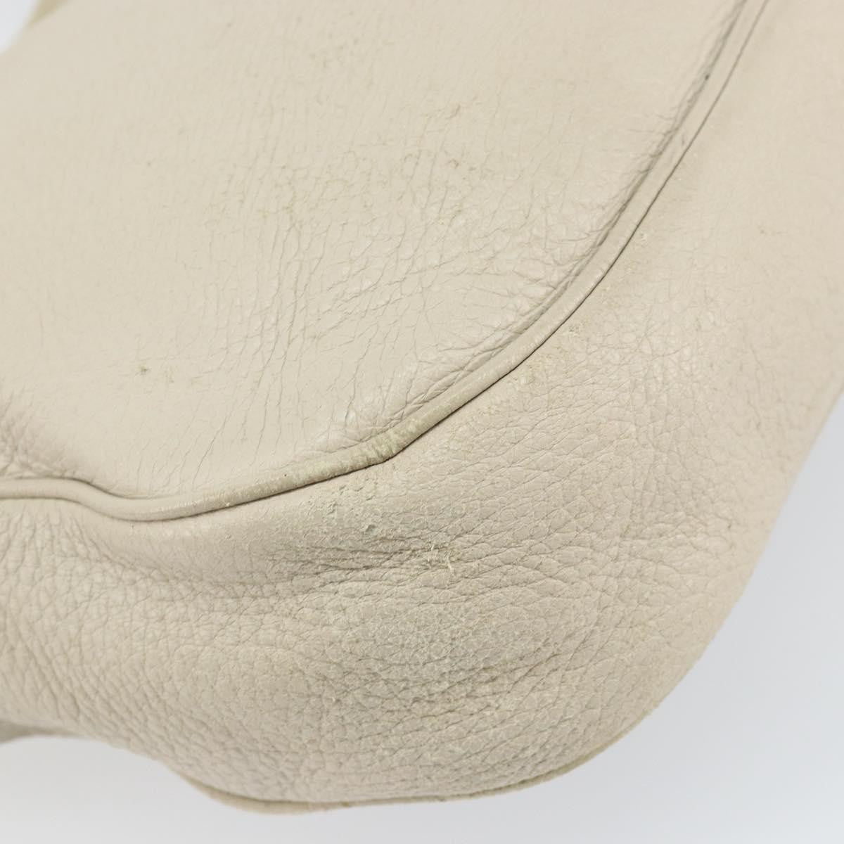 Bottega Veneta Braided Handle Hobo Embroidered Leather With Intrecciato Detail Beige Leather Shoulder Bag Bag (Pre-Owned)
