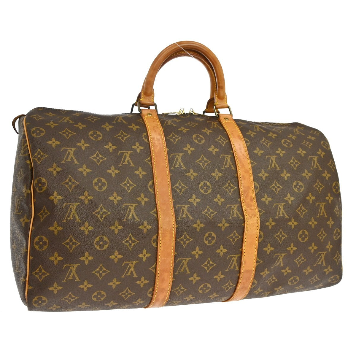 Louis Vuitton Keepall Monogram Canvas Brown Canvas Travel Bag Bag (Pre-Owned)