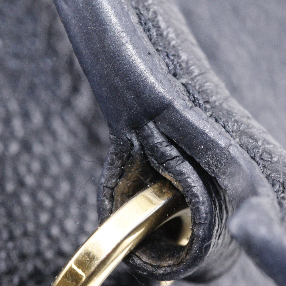Louis Vuitton Sorbonne Monogram Empreinte Leather Black Leather Backpack Bag (Pre-Owned)