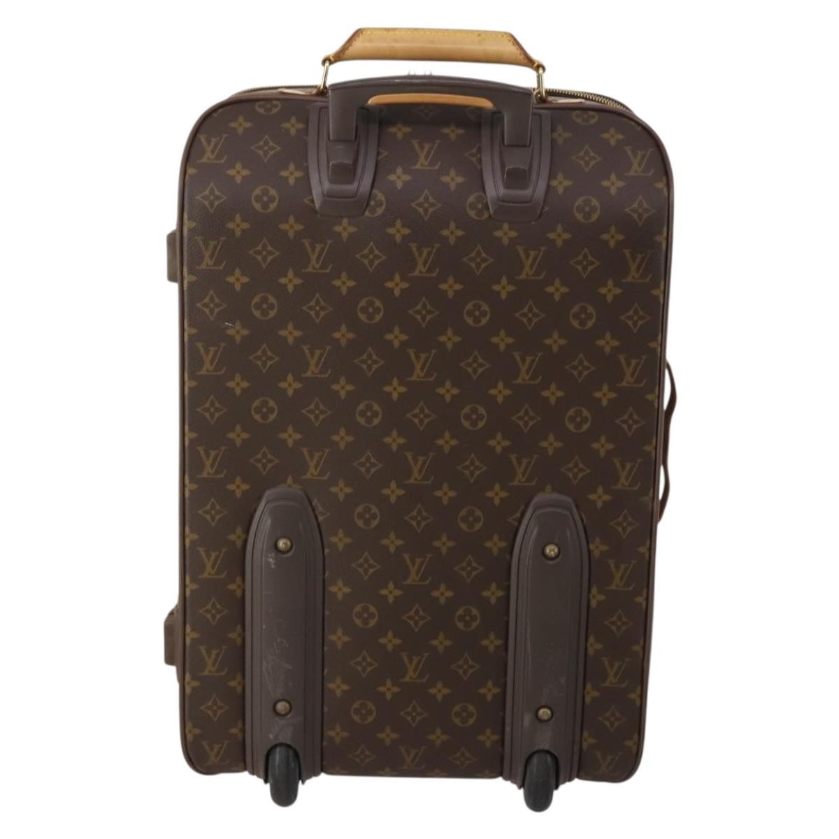 Louis Vuitton Pegase Luggage Monogram Canvas Brown Canvas Travel Bag Bag (Pre-Owned)