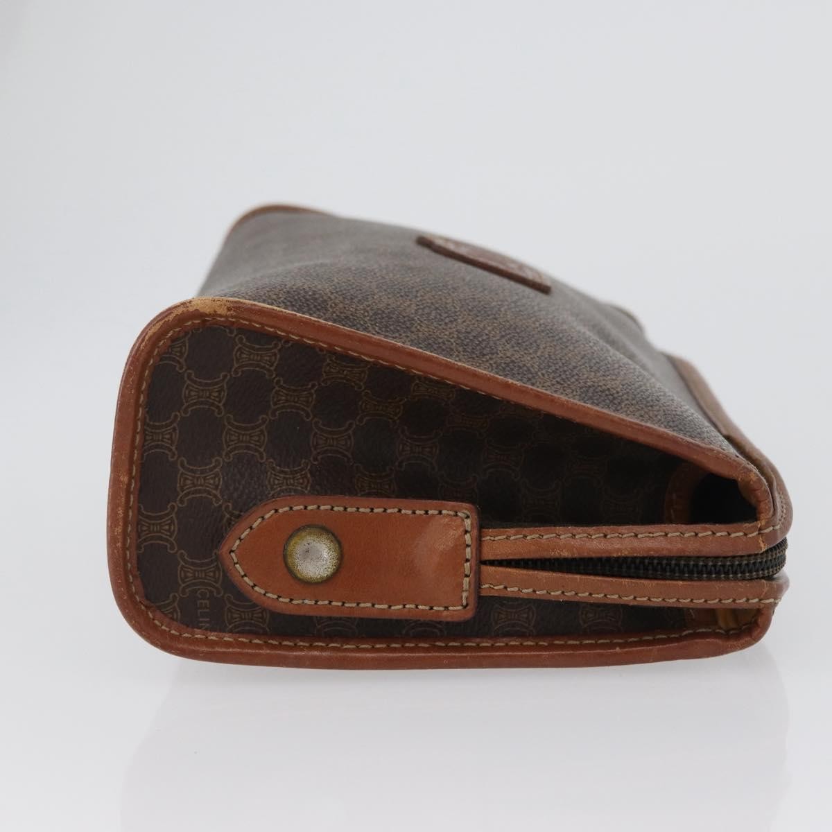 Celine Macadam Pochette Canvas And Leather Brown Canvas Clutche & Pouche Bag (Pre-Owned)