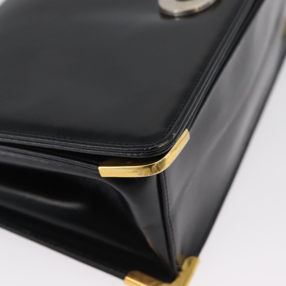 Christian Dior Cd Shoulder Bag Leather Black Calfskin Shoulder Bag Bag (Pre-Owned)