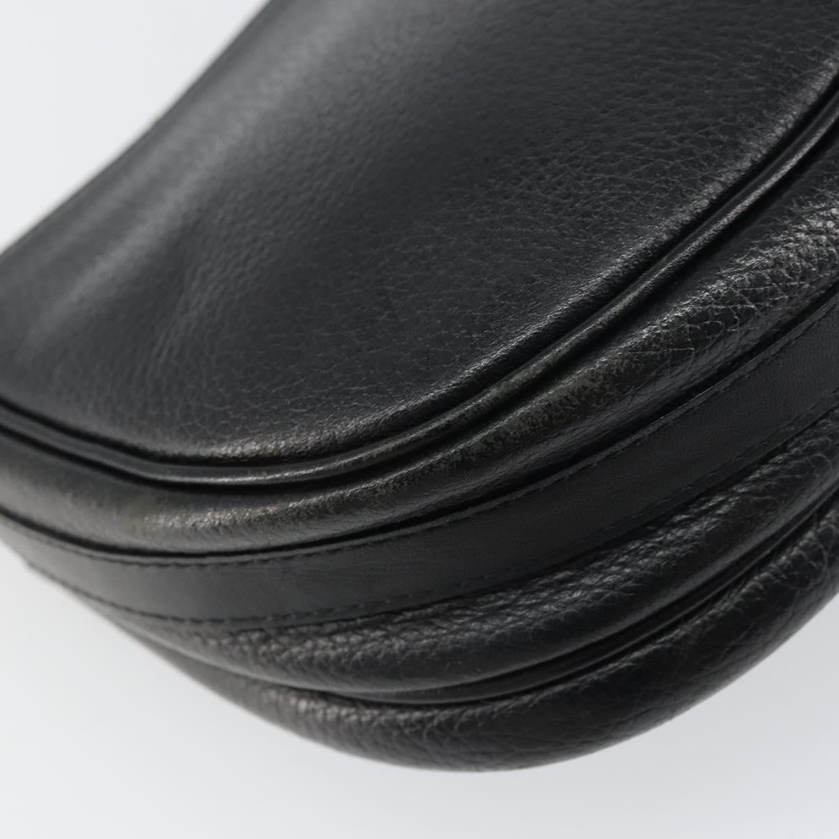 Burberry Vintage Leather Black Leather Shoulder Bag Bag (Pre-Owned)