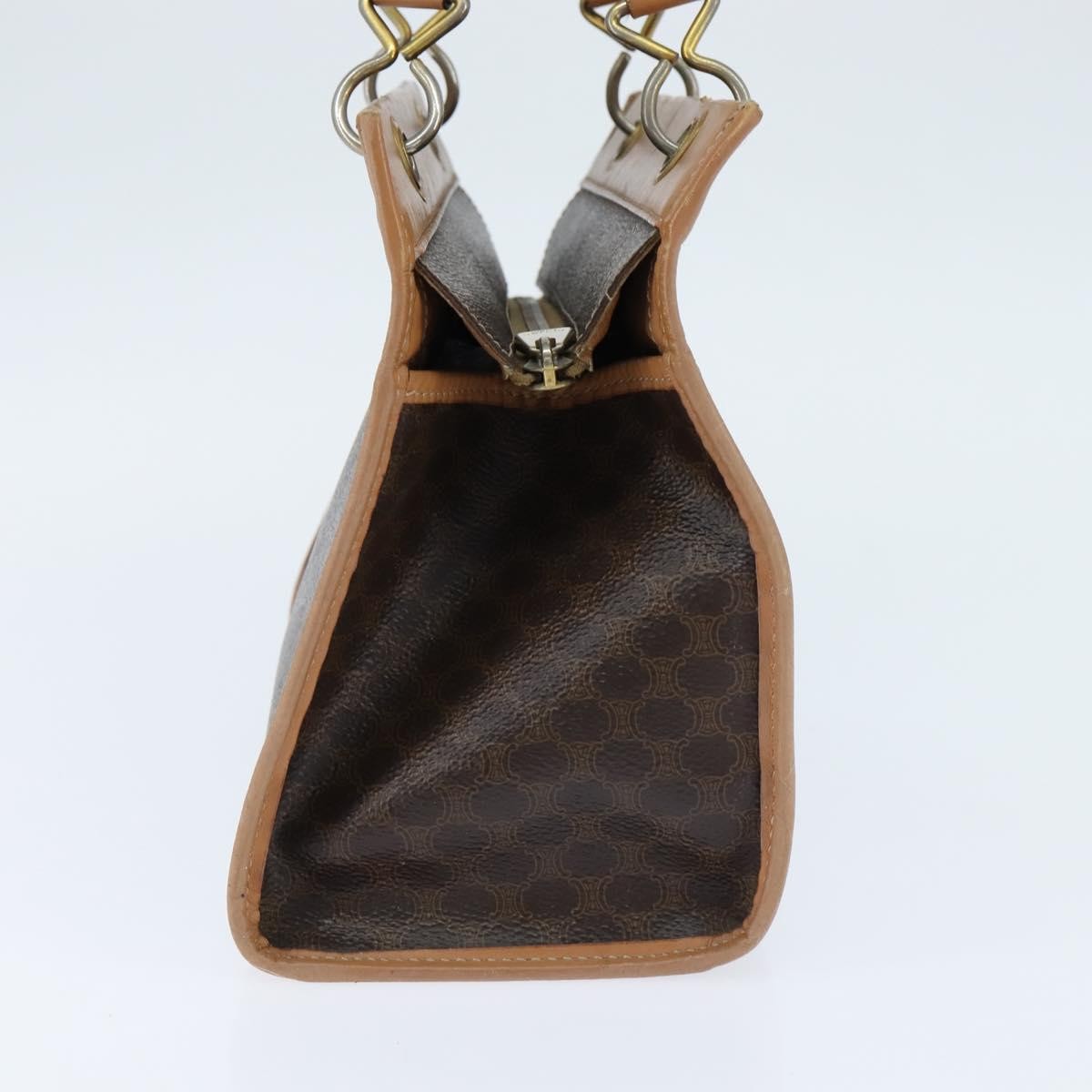 Celine Vintage Macadam Canvas Brown Canvas Tote Bag Bag (Pre-Owned)