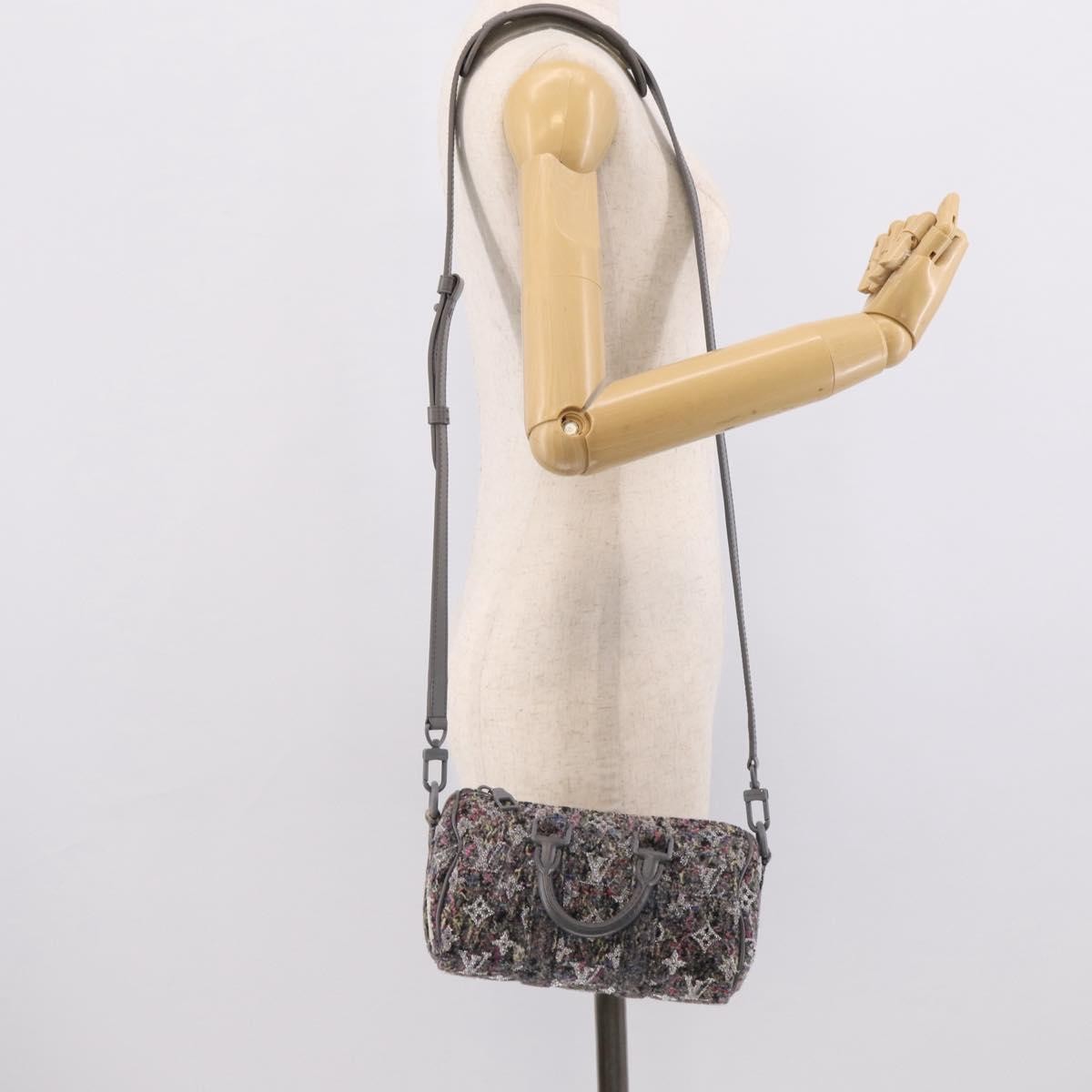 Louis Vuitton Keepall Bandouliere Lv Felt Multicolour Textile Travel Bag Bag (Pre-Owned)