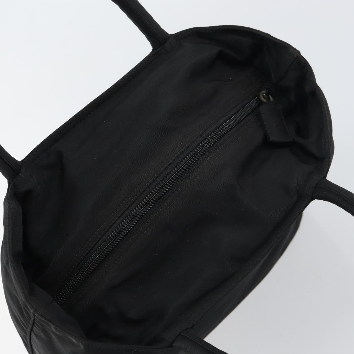 Prada Vintage Zip Tessuto Black Nylon Tote Bag Bag (Pre-Owned)
