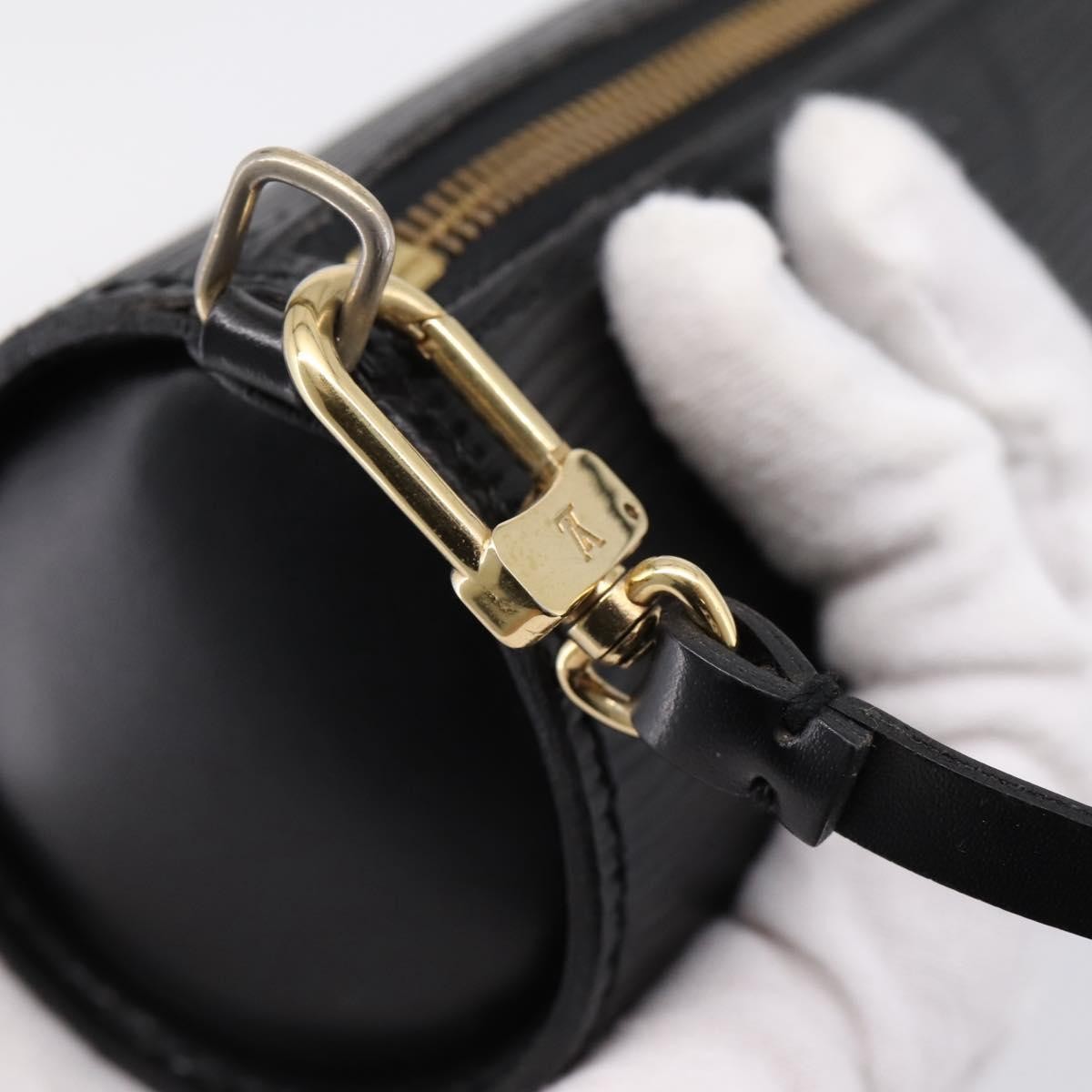 Louis Vuitton Soufflot Pochette Epi Leather Black Leather Clutche & Pouche Bag (Pre-Owned)
