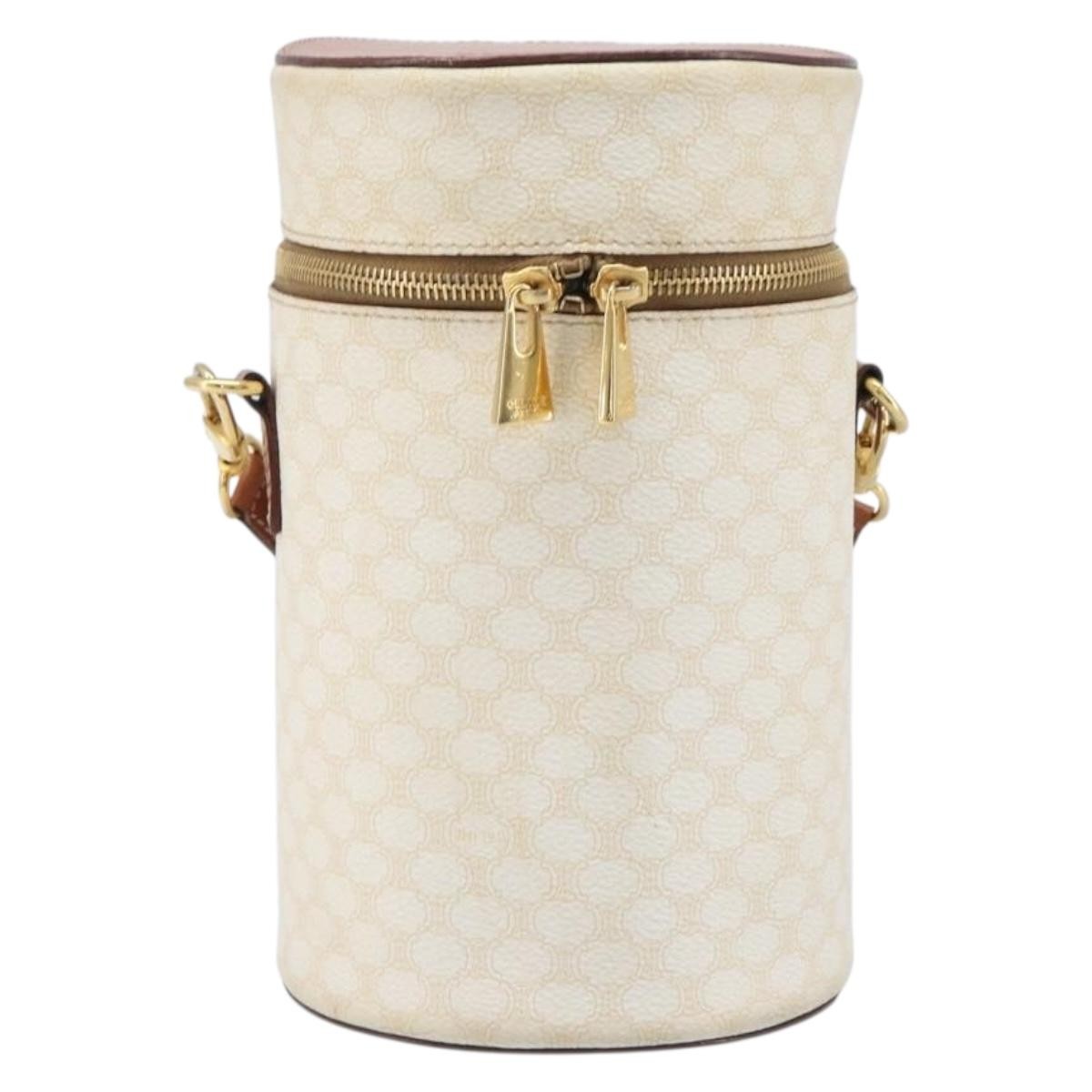Celine Vintage Macadam Canvas Beige Pvc Shoulder Bag Bag (Pre-Owned)