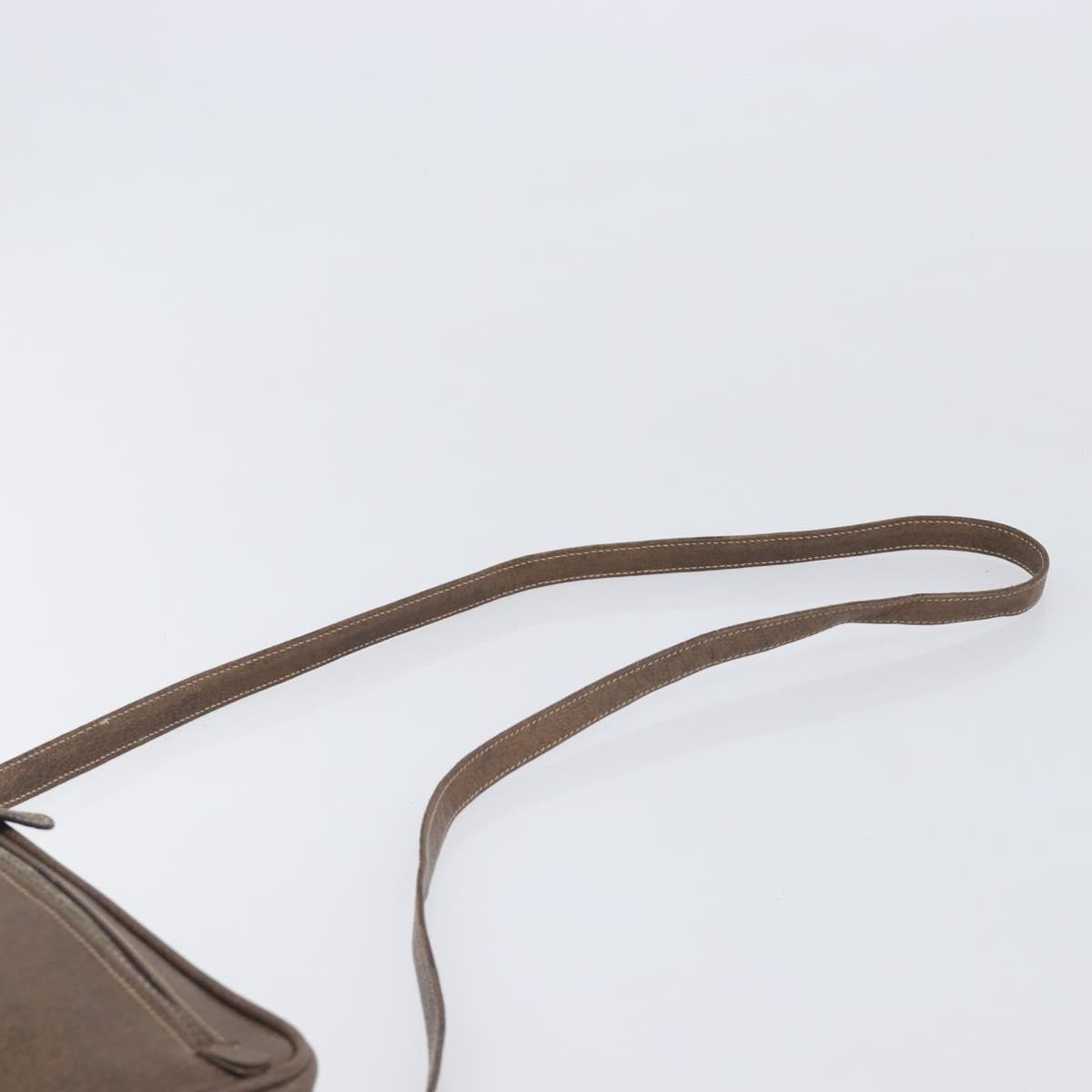 Gucci Shoulder Leather Brown Leather Shoulder Bag Bag (Pre-Owned)