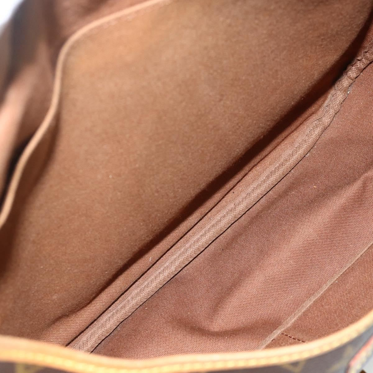 Louis Vuitton Saumur Monogram Canvas Brown Canvas Shoulder Bag Bag (Pre-Owned)