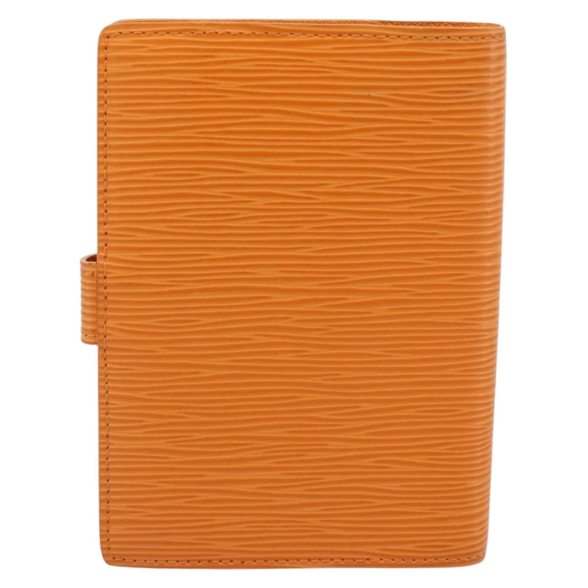 Louis Vuitton Agenda Cover Epi Orange Leather Clutche & Pouche Bag (Pre-Owned)