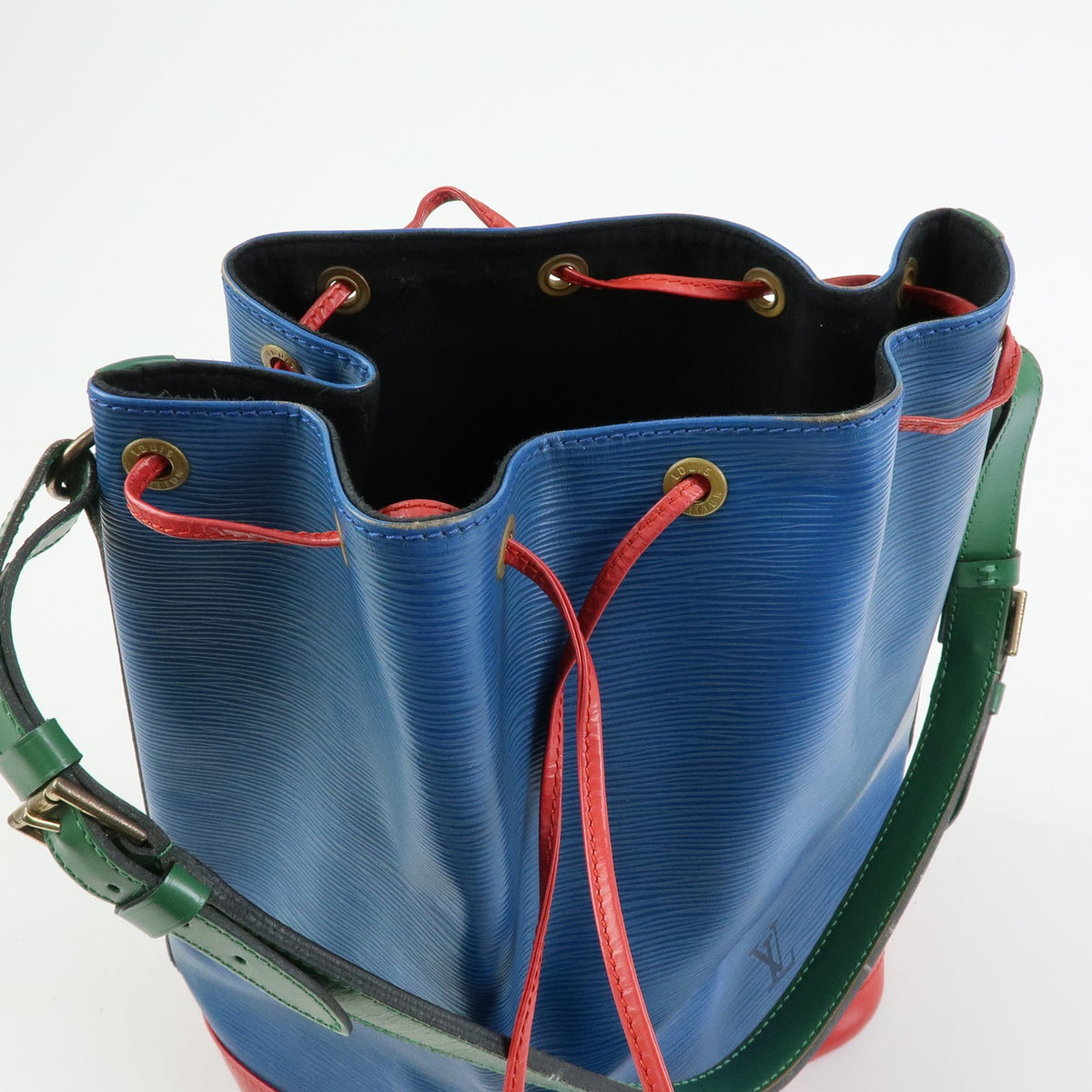 Louis Vuitton Tricolor Noe Epi Leather Blue Leather Handbag (Pre-Owned)