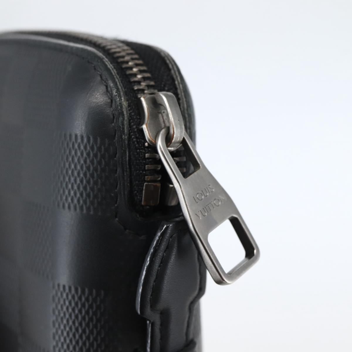 Louis Vuitton Organiser Atholl Leather Black Leather Bag (Pre-Owned)