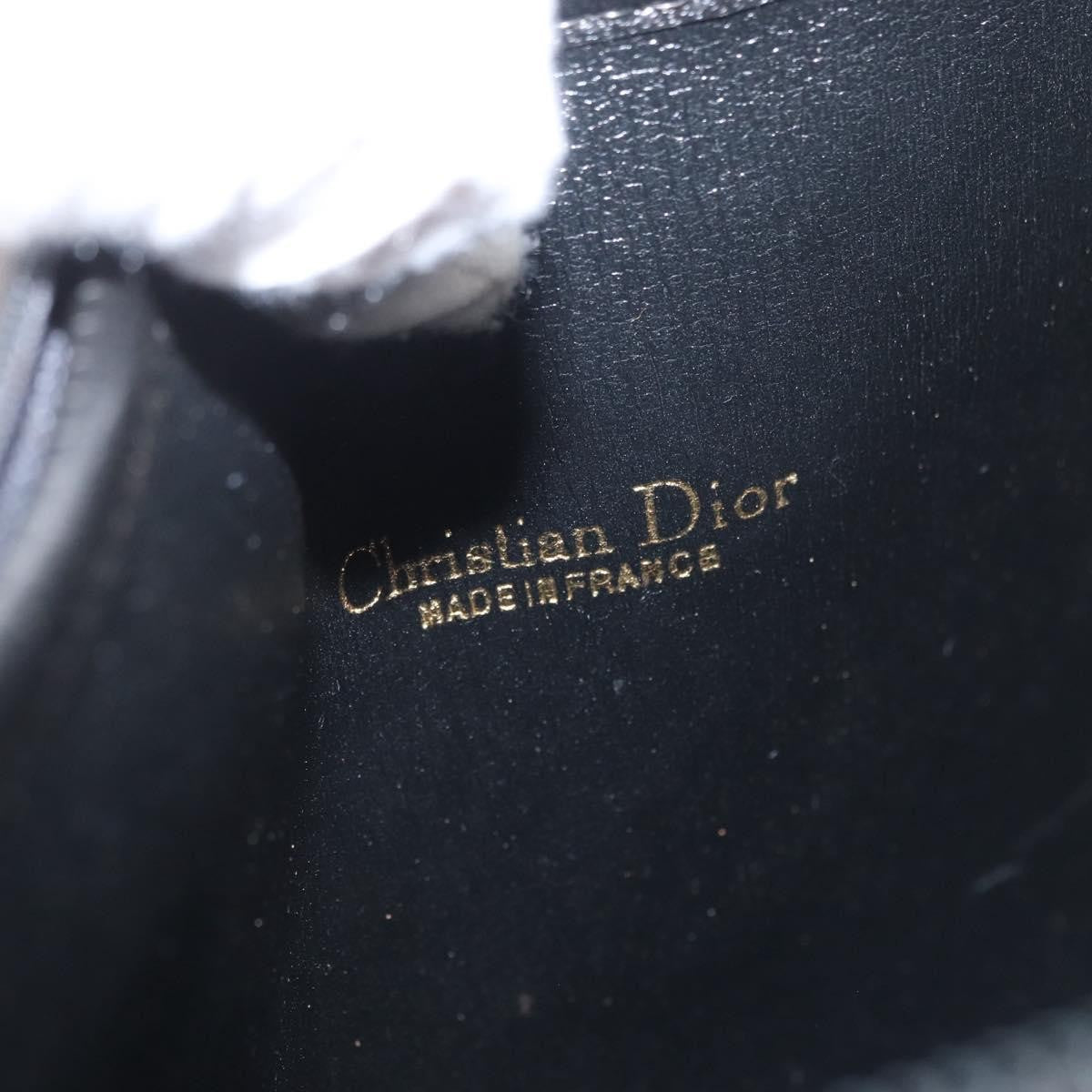 Christian Dior Vintage Honeycomb Clutch Canvas Black Canvas Clutche & Pouche Bag (Pre-Owned)