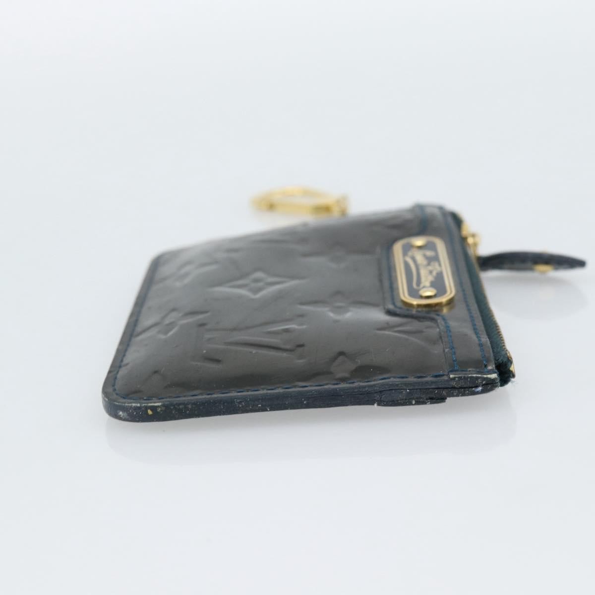 Louis Vuitton Pochette Clés Nm Monogram Vernis Patent Leather Blue Patent_Leather Wallets Accessory (Pre-Owned)