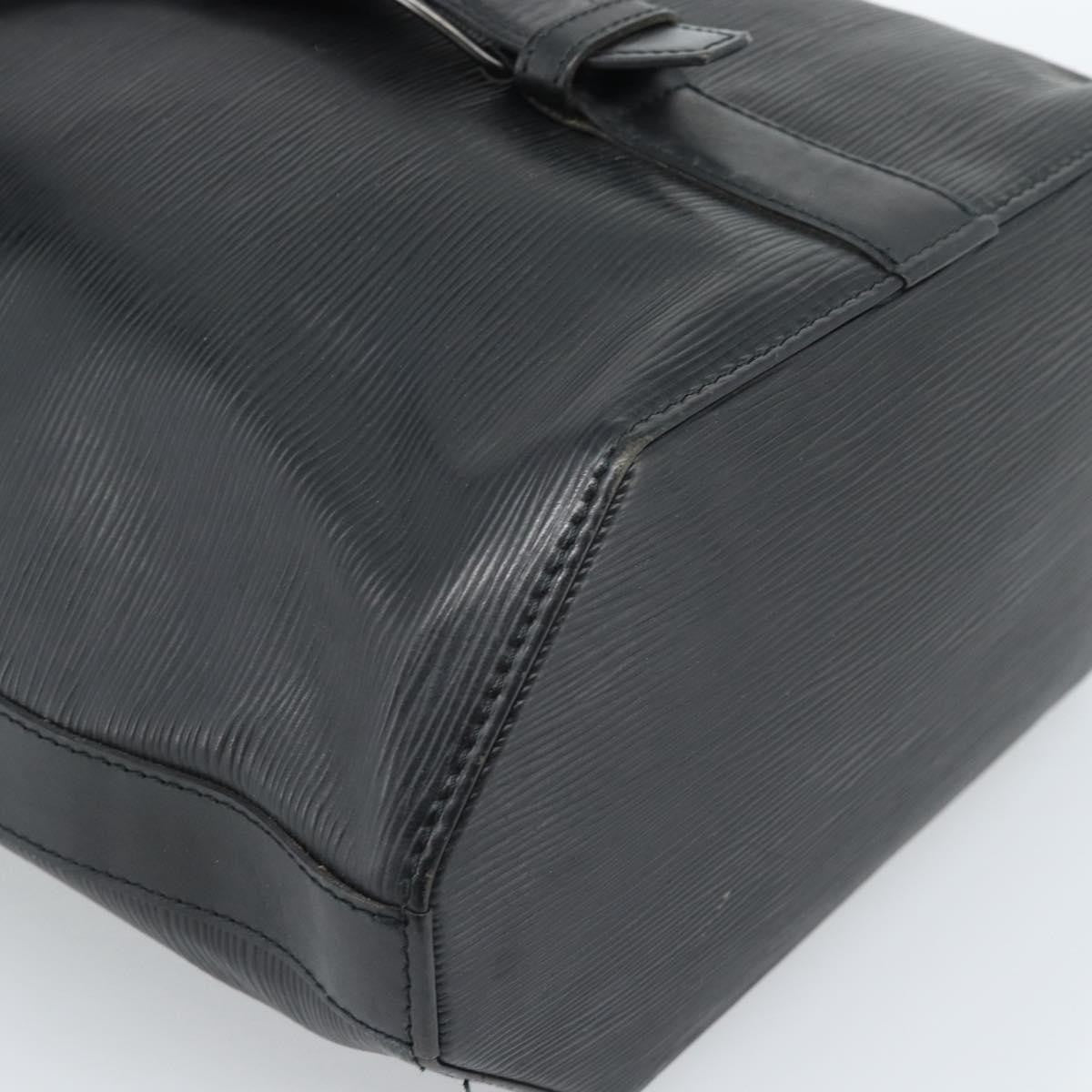 Louis Vuitton Sac A Dos Drawstring Epi Leather Black Leather Shoulder Bag Bag (Pre-Owned)