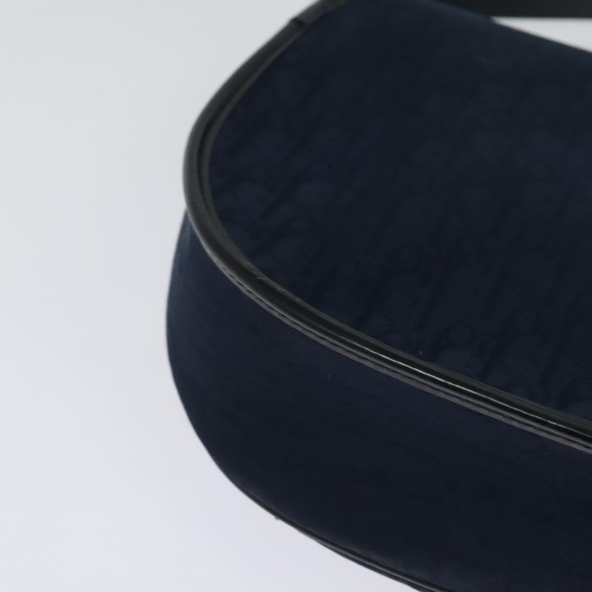 Christian Dior Vintage Trotter Canvas Navy Canvas Shoulder Bag Bag (Pre-Owned)