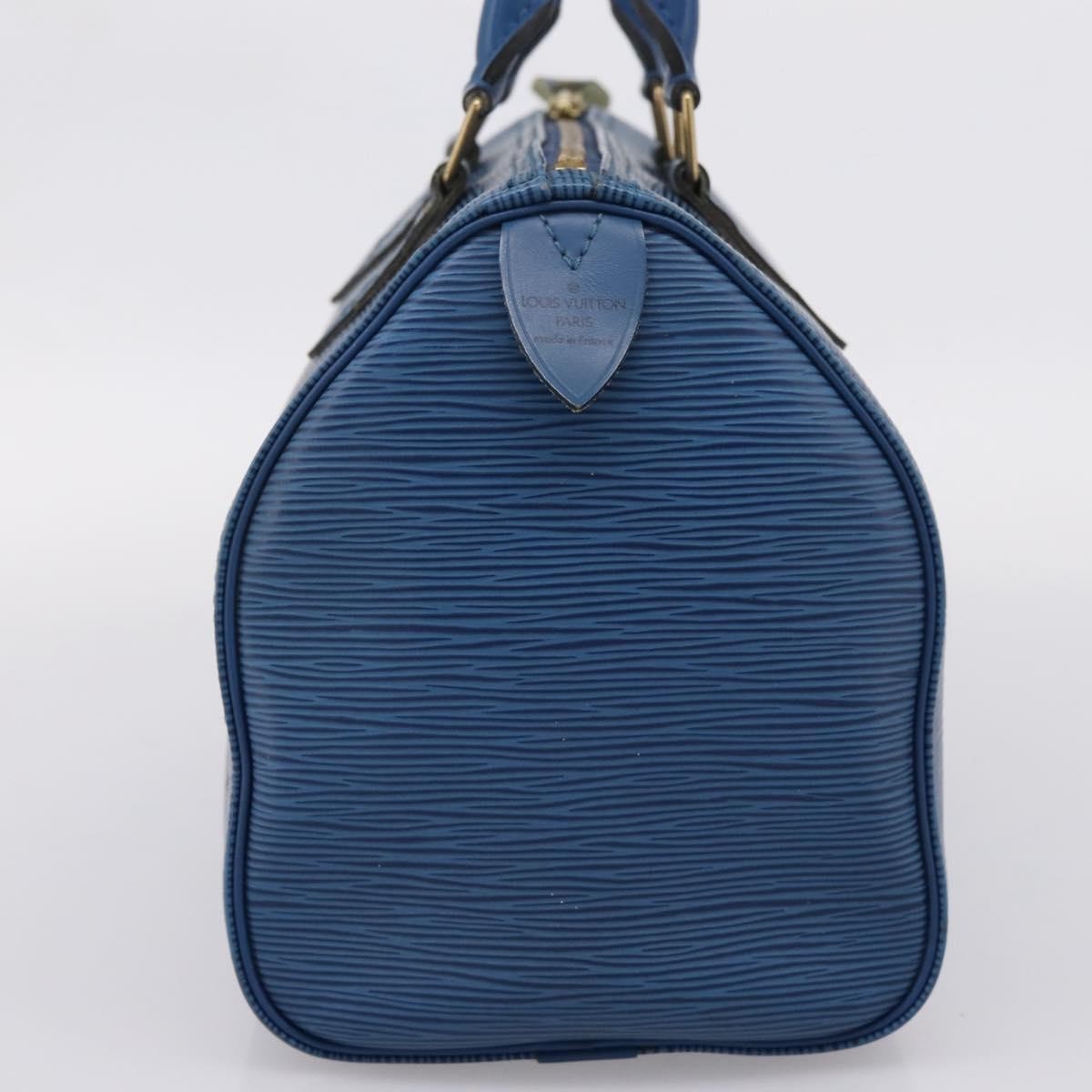 Louis Vuitton Speedy Epi Leather Blue Leather Handbag (Pre-Owned)