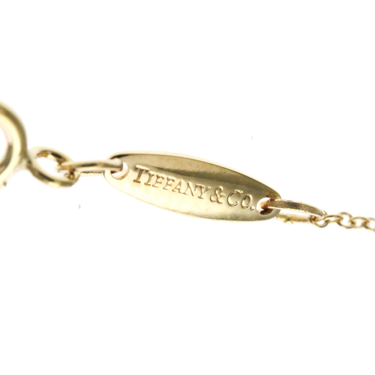 Tiffany & Co. Elsa Peretti Bean Pendant 18K Rose Gold Gold Pink_Gold Necklace Jewelry (Pre-Owned)