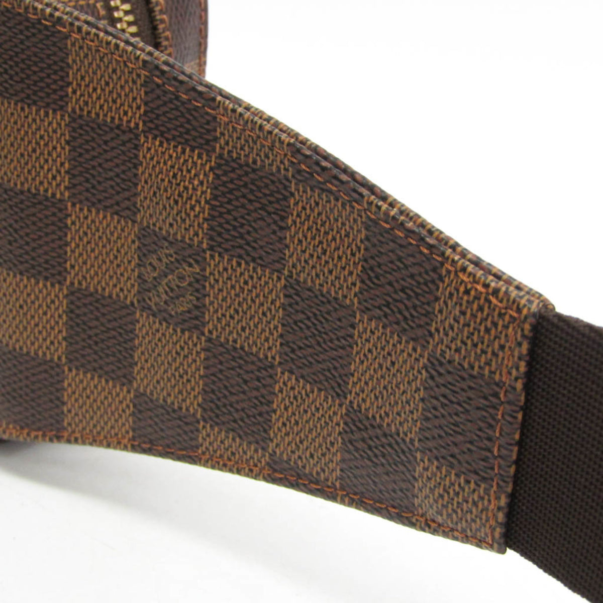 Louis Vuitton Geronimos Waist Damier Brown Canvas Shoulder Bag Bag (Pre-Owned)
