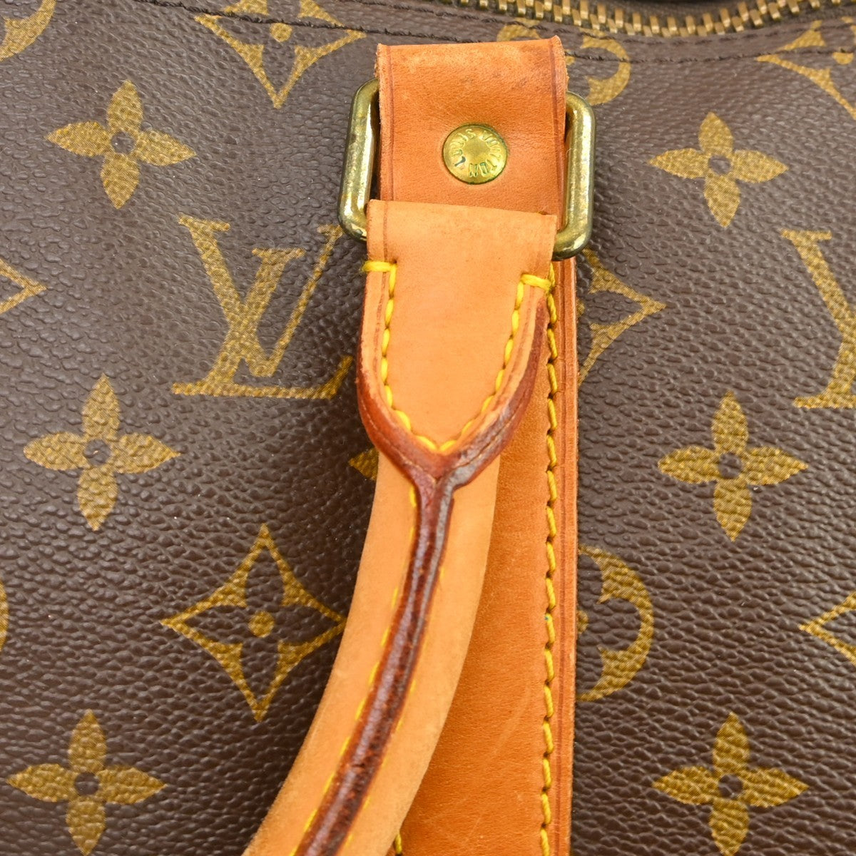 Louis Vuitton Keepall Monogram Brown Canvas Travel Bag Bag (Pre-Owned)