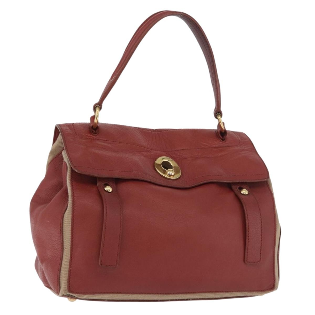 Saint Laurent Muse Two Leather Red Leather Handbag (Pre-Owned)