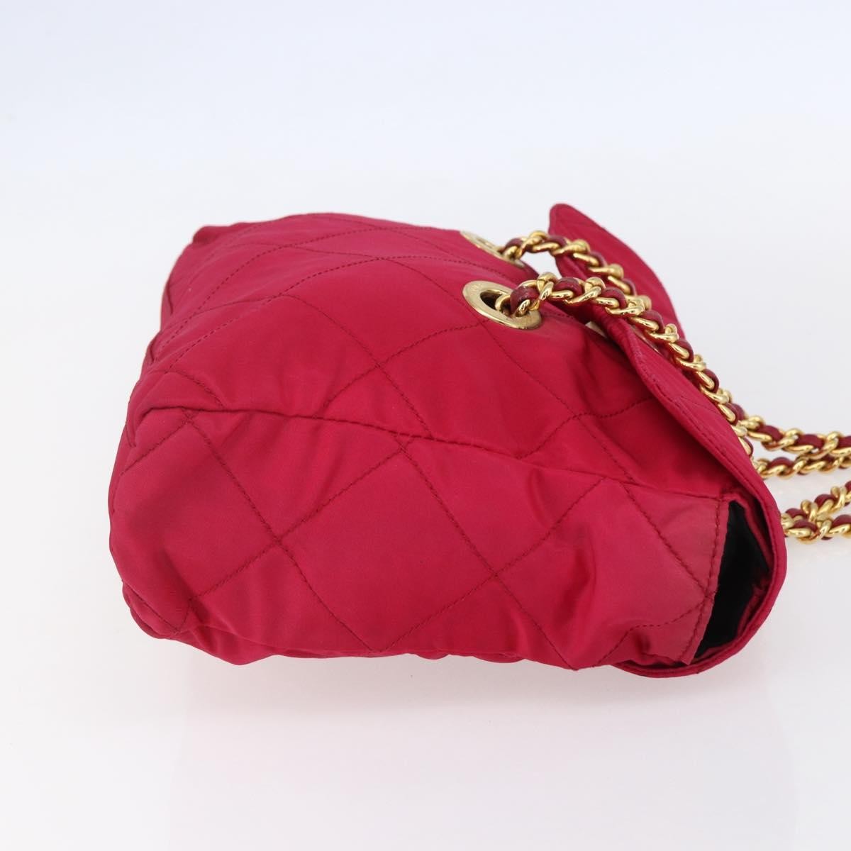 Prada Re-Edition 1995 Chain Tote Quilted Re-Nylon Pink Nylon Shoulder Bag Bag (Pre-Owned)
