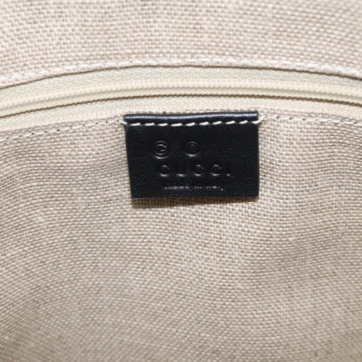 Gucci Guccissima Gg Leather Black Leather Handbag (Pre-Owned)