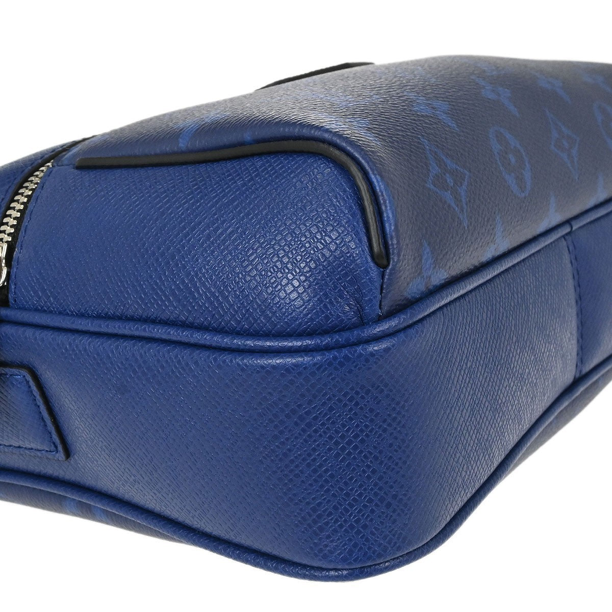 Louis Vuitton Outdoor Bumbag Monogram Taigarama Blue Leather Shoulder Bag Bag (Pre-Owned)