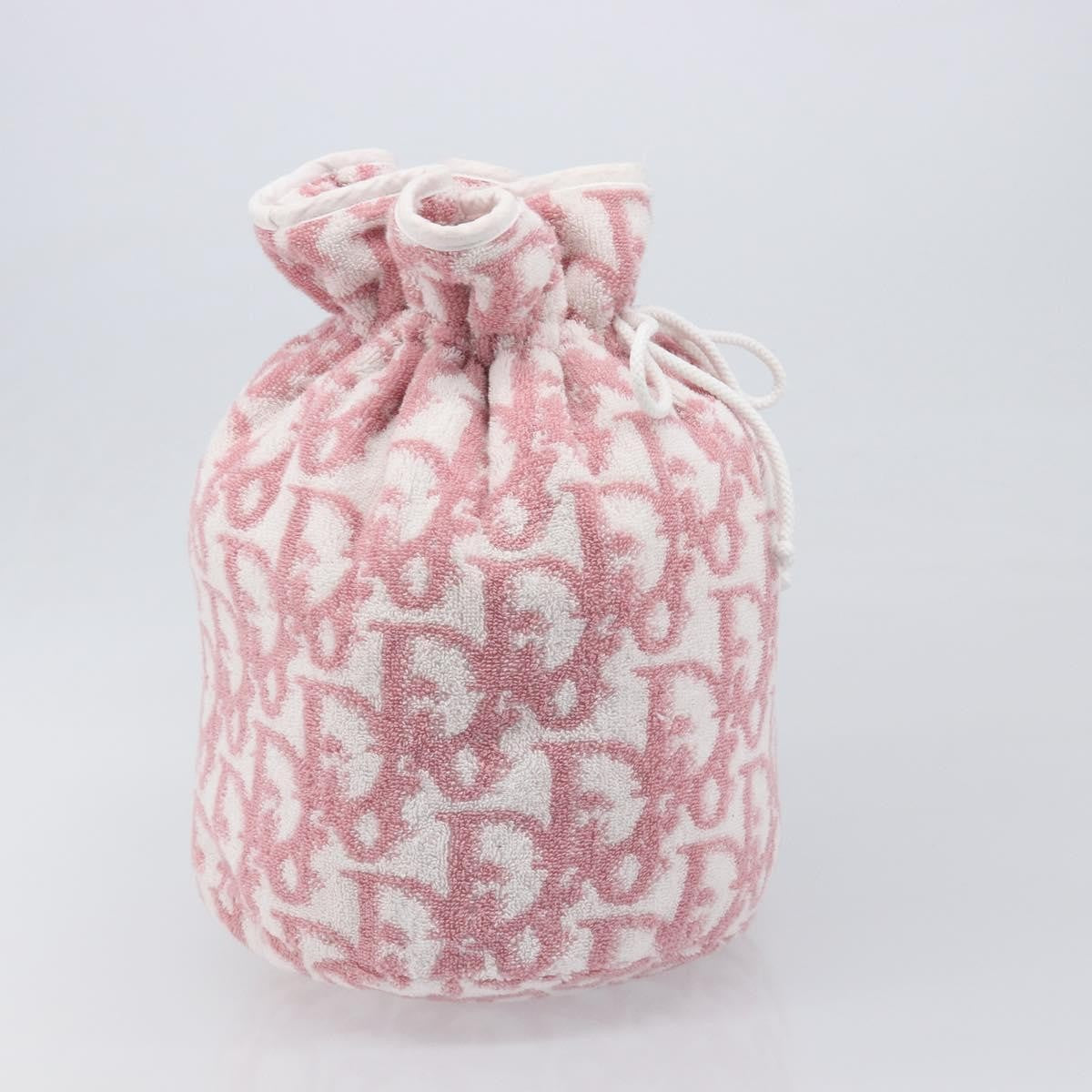 Christian Dior Trotter Clutch Trotter Canvas Pink Canvas Clutche & Pouche Bag (Pre-Owned)