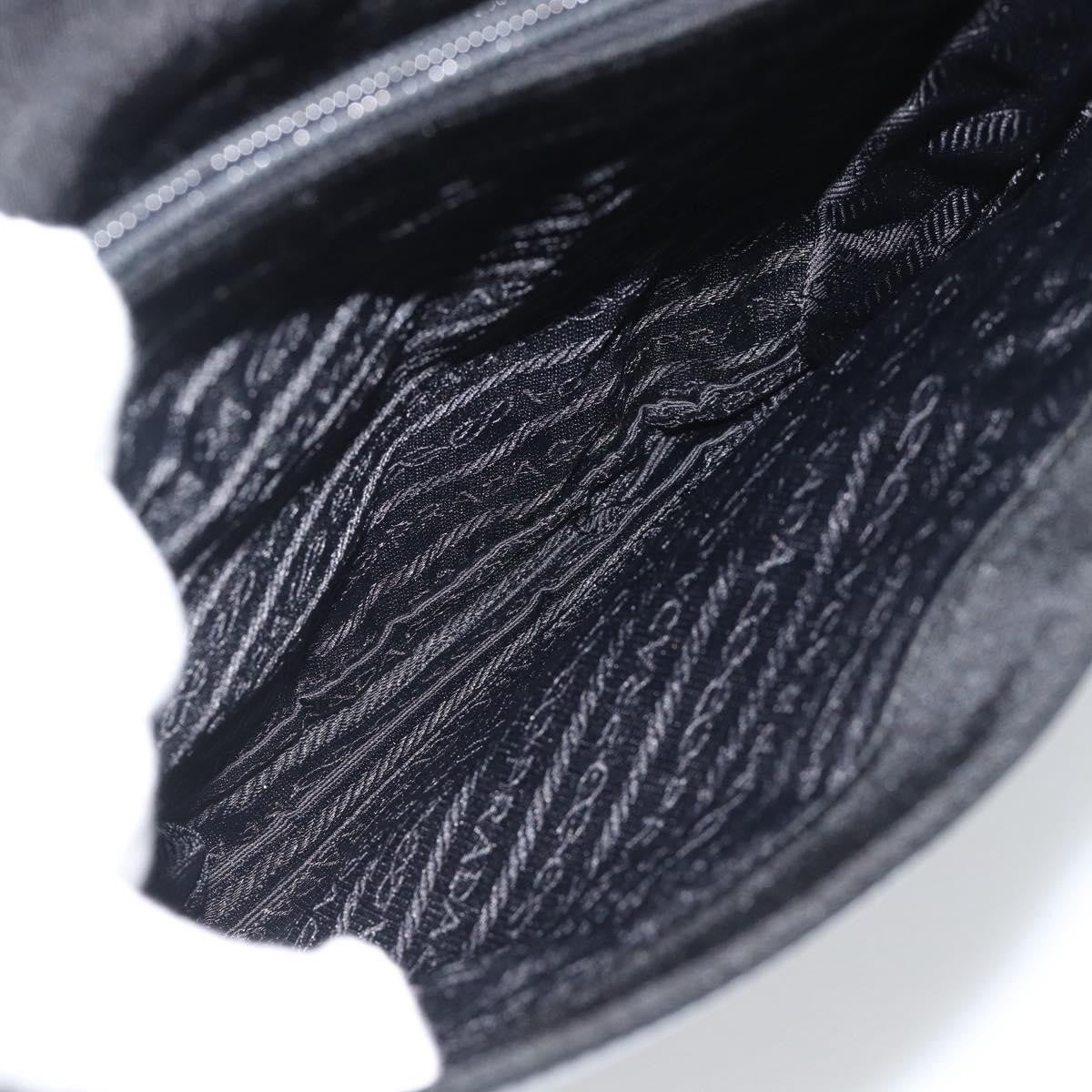 Prada Vintage Patent Leather Black Patent_Leather Handbag (Pre-Owned)
