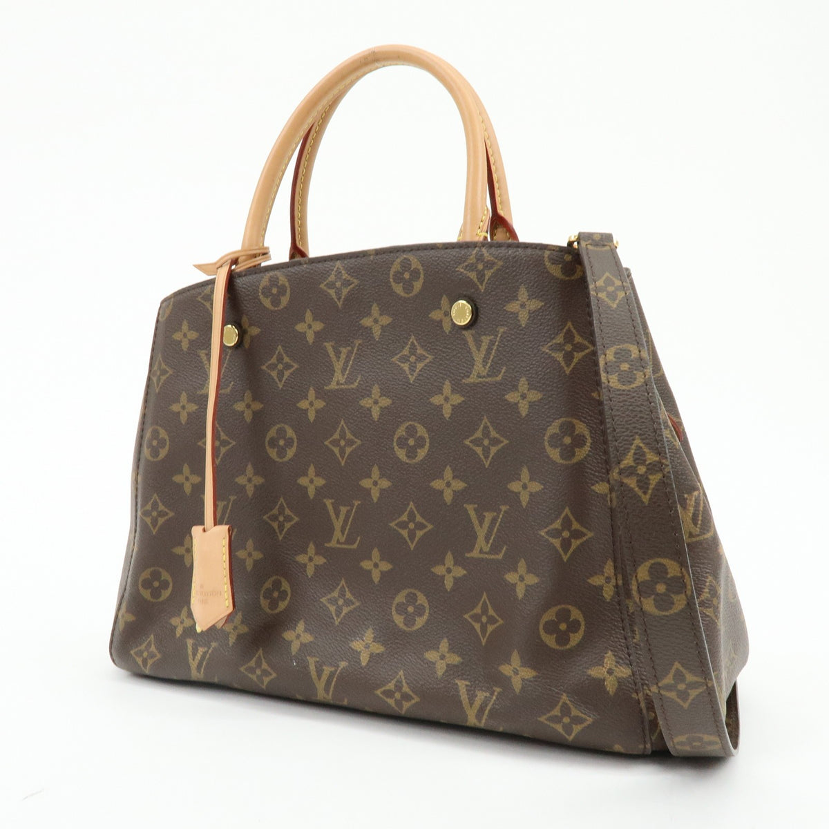 Louis Vuitton Montaigne Monogram Canvas Brown Canvas Handbag (Pre-Owned)
