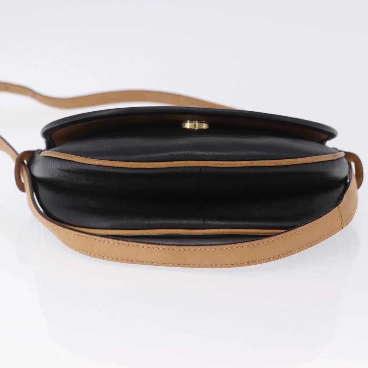 Celine Flap Shoulder Leather Beige Leather Shoulder Bag Bag (Pre-Owned)