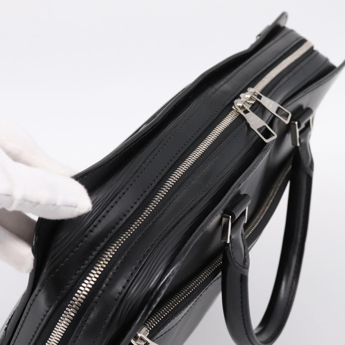 Louis Vuitton Bassano Epi Leather Black Leather Briefcase Bag (Pre-Owned)