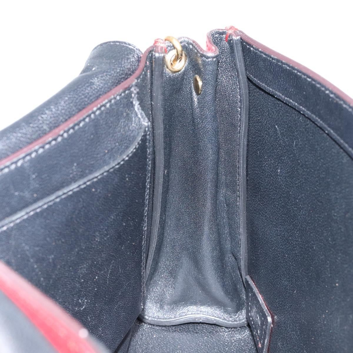Chloe Elle Chain Clutch Leather Red Leather Bag (Pre-Owned)