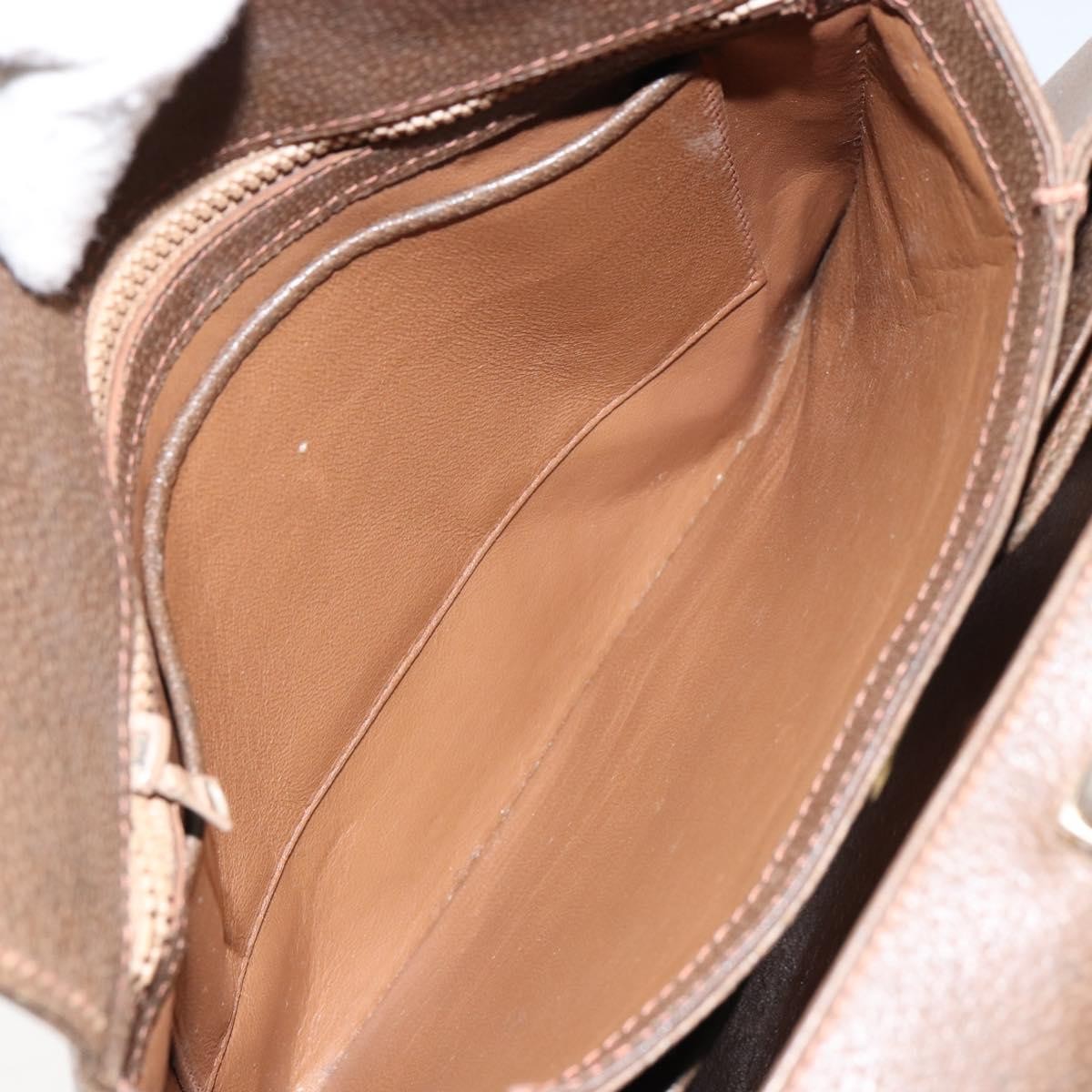 Gucci Vintage Leather Brown Leather Shoulder Bag Bag (Pre-Owned)