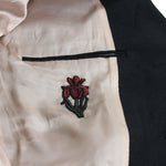 Gucci Men's Formal 2 Buttons 1 Vent Black Wool / Mohair Jacket