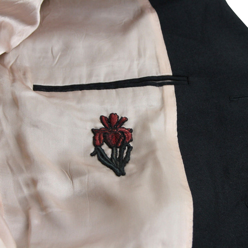Gucci Men's Formal 2 Buttons 1 Vent Black Wool / Mohair Jacket