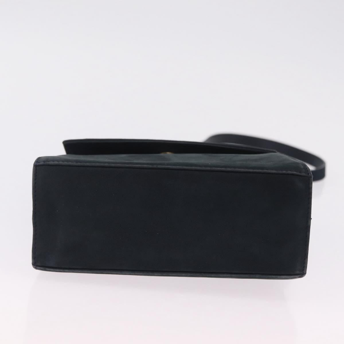 Salvatore Ferragamo Vala Suede Navy Suede Shoulder Bag Bag (Pre-Owned)