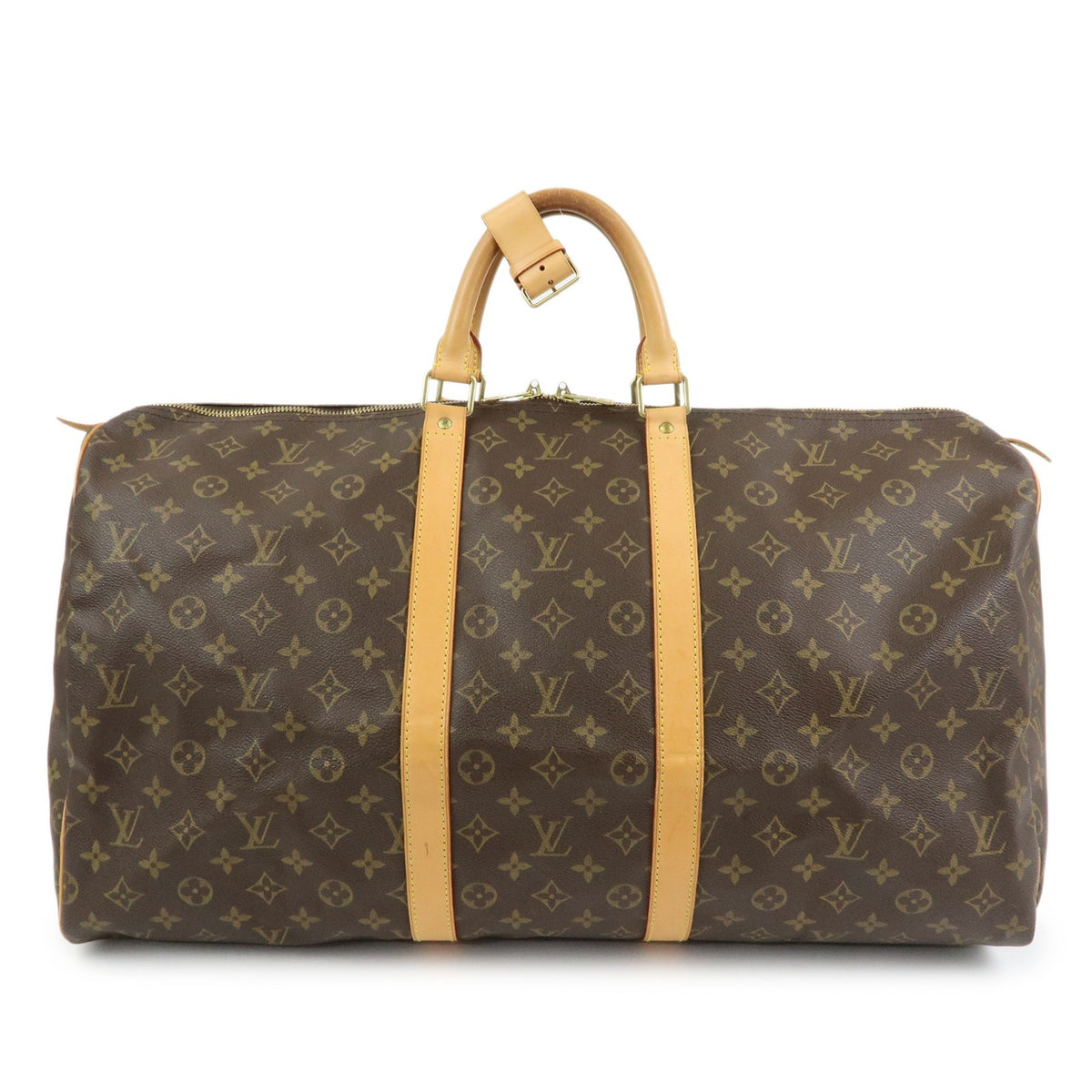 Louis Vuitton Keepall Monogram Canvas Brown Canvas Travel Bag Bag (Pre-Owned)