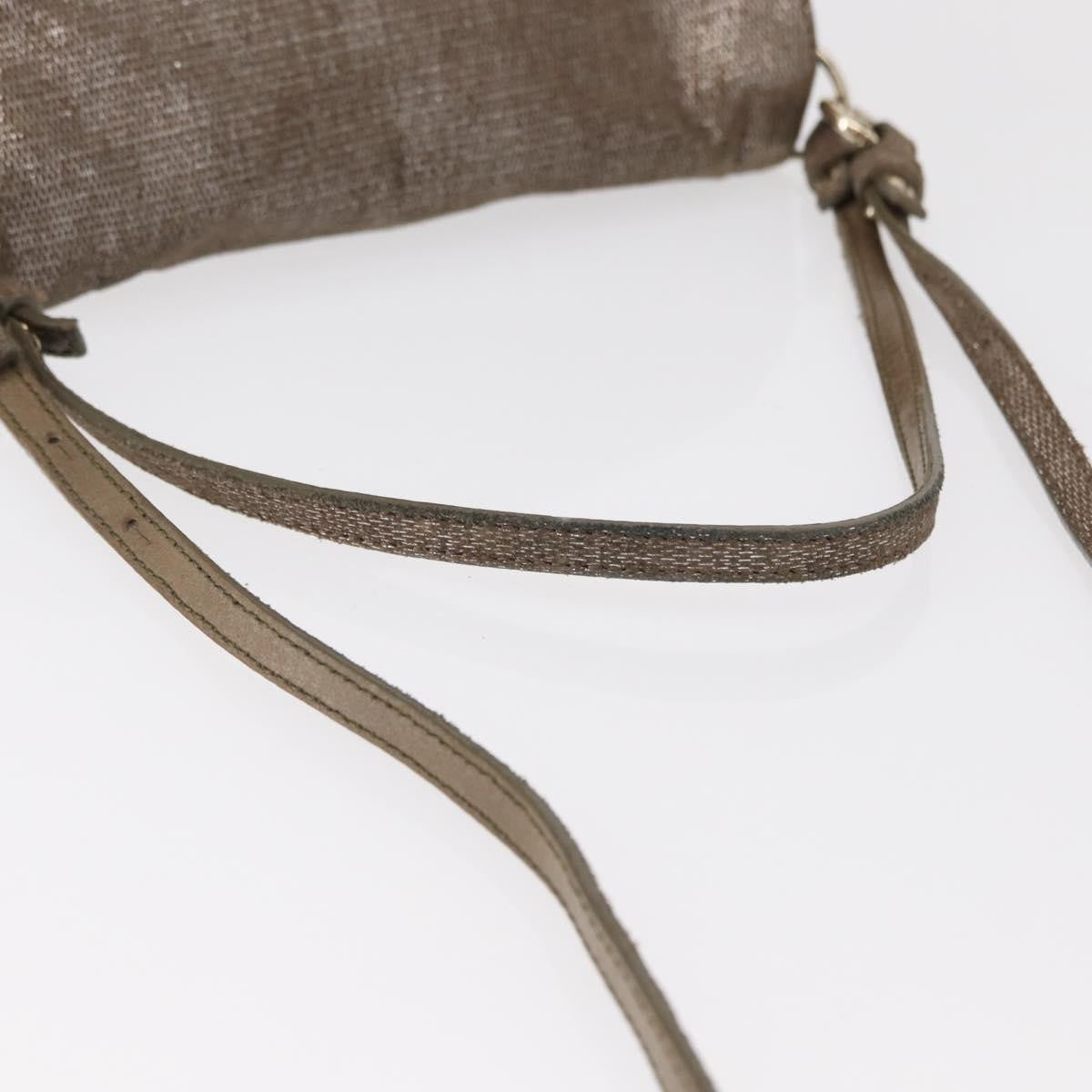 Chloe Lily Canvas Silver Canvas Handbag (Pre-Owned)