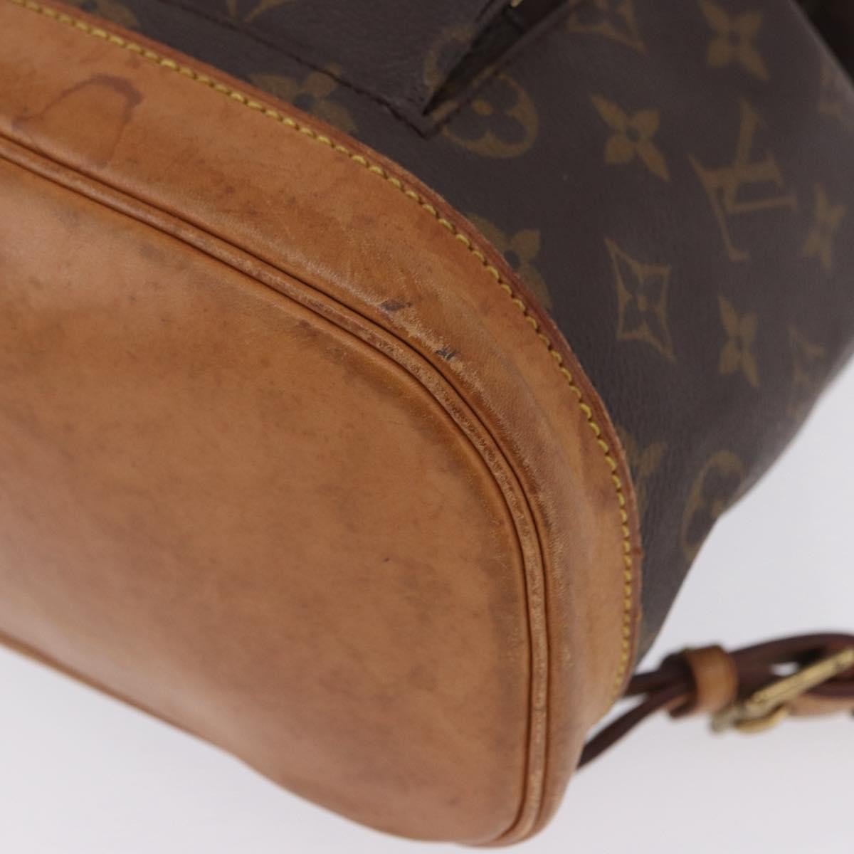 Louis Vuitton Vintage Montsouris Monogram Canvas Brown Canvas Backpack Bag (Pre-Owned)