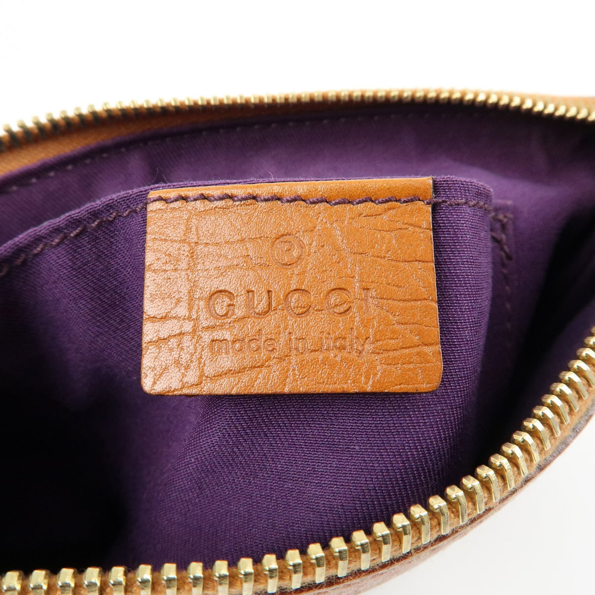 Gucci Zip Wristlet Gg Canvas Beige Canvas Clutche & Pouche Bag (Pre-Owned)